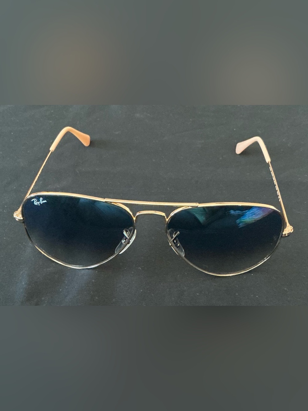 Ray-Ban Aviator Blue Gradient Lens With Gold Frames RB 3025 001 13F 58-14